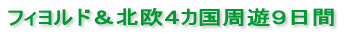 フィヨルド&北欧4カ国周遊9日間