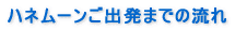 お申込からご出発までの流れ