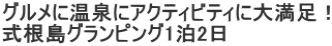 グルメに温泉にアクティビティに大満足！ 式根島グランピング1泊2日